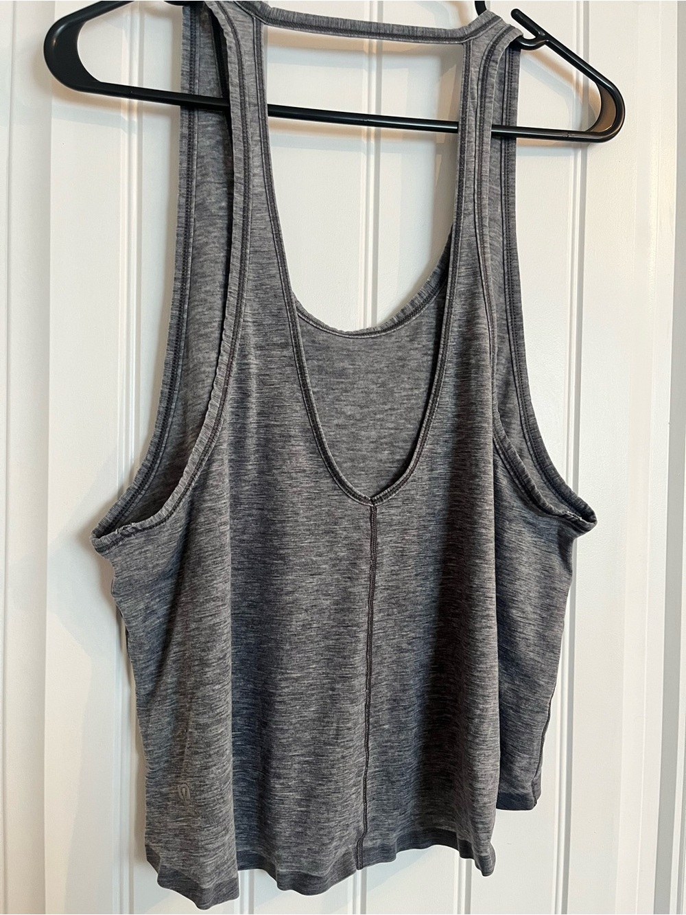 Lululemon Cropped Grey Tank Top - Size Medium